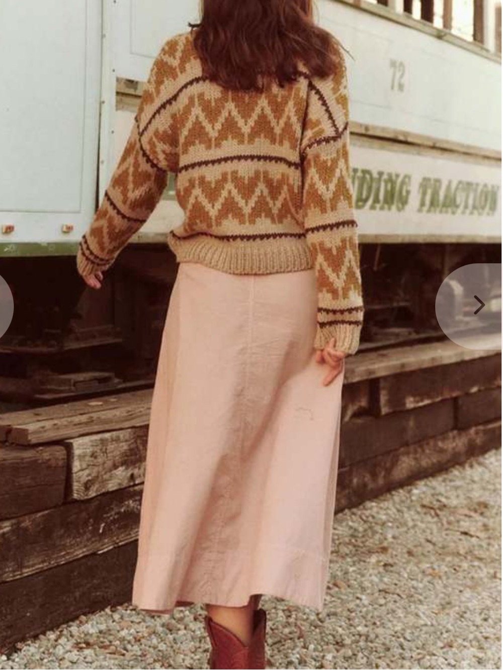 THE GREAT. The Folk Pullover in Earthtone - Picture 3 of 10